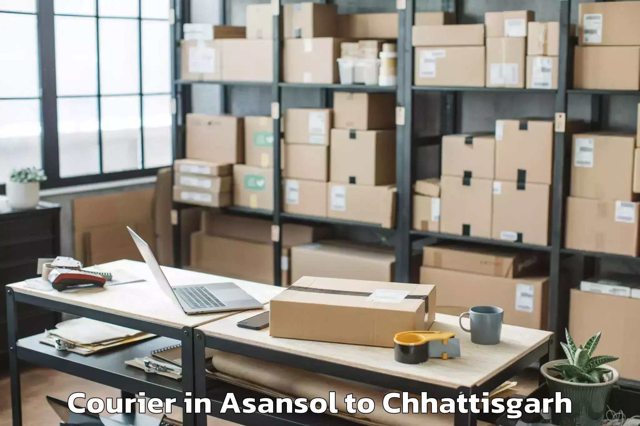 Book Your Asansol to Manendragarh Courier Today